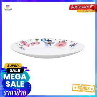 จานตื้น แก้วโอปอล 10.5 นิ้ว KECH CARNATIONOPAL GLASS PLATE KECH CARNATION 10.5IN