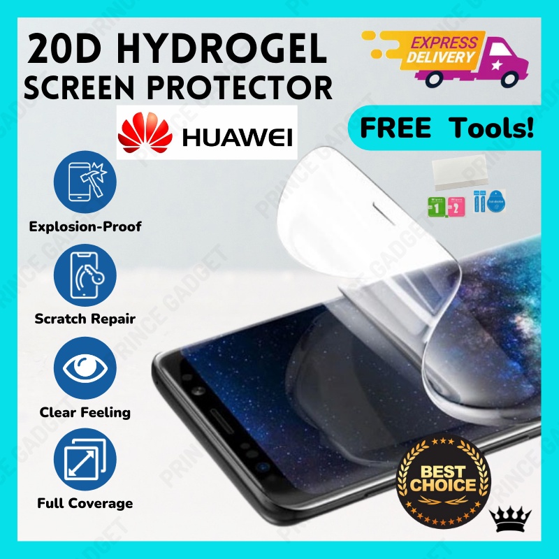 HUAWEI ป้องกันหน้าจอ Mate 40 40Pro 40Pro+ 30 20 10 Hydrogel ทุกรุ่นที่มีอยู่ Prince Gadget