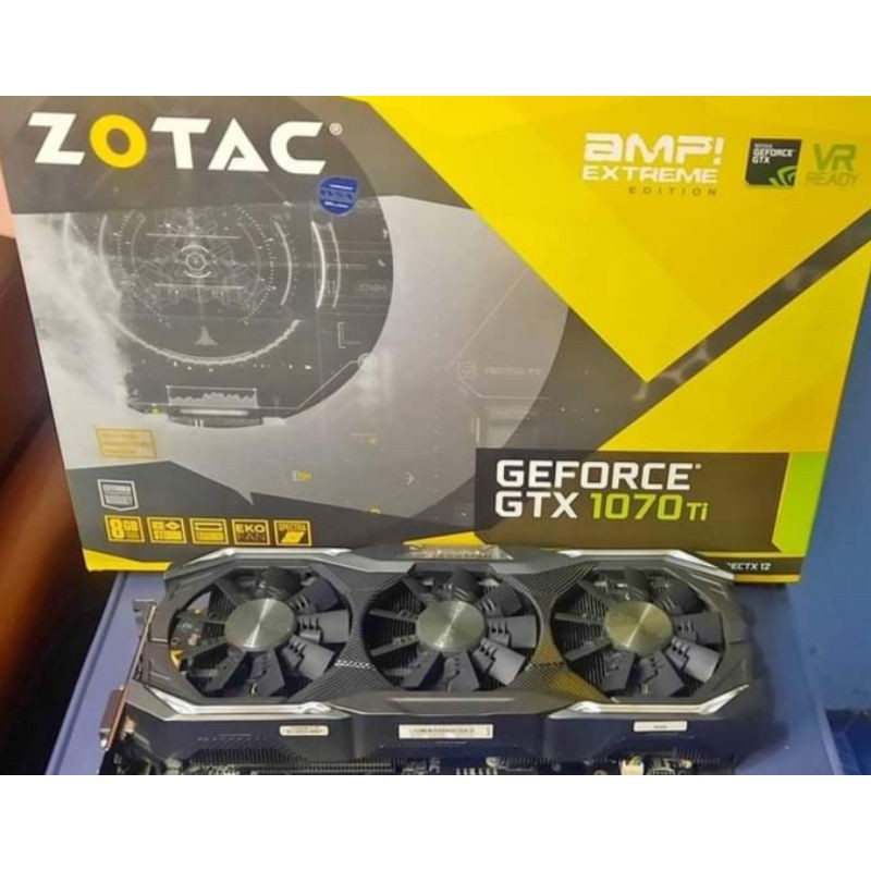 zotac gtx1070ti 3พัดลม ครบกล่อง มือ2