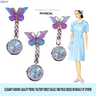  Nurse Watch Student Exam Quartz Pocket Watch New Cartoon Cute Crystal Butterfly Wall Watch