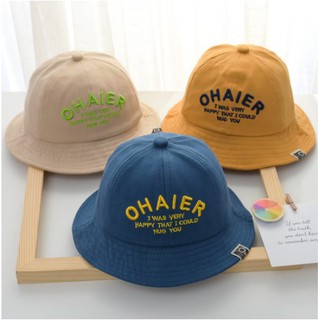 [พร้อมส่ง]หมวกบั​กเก็ต​เด็ก  ปัก OHAIER