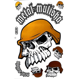 สติ๊กเกอร์แต่งรถ METAL MULISHA SE15 สติกเกอร์ติดรถมอไซค์ สติ๊กเกอร์หัวกระโหลก สติ๊กเกอร์แต่งรซิ่ง สติกเกอร์ติดรถ