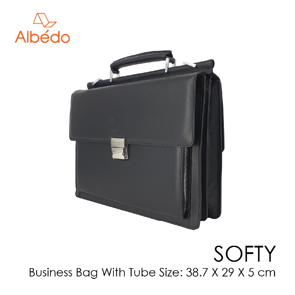 [Albedo] SOFTY BUSINESS BAG WITH TUBE กระเป๋าเอกสาร/กระเป๋าถือ/กระเป๋าหิ้วเอกสาร รุ่น SOFTY - SY03599
