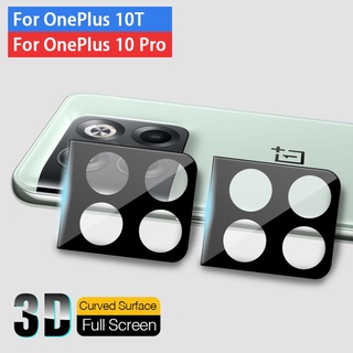 [พร้อมส่ง] 3in1 ฟิล์มกระจกนิรภัยกันรอยเลนส์กล้อง ทรงโค้ง 3D สีดํา สําหรับ OnePlus 10T 10 Ace Pro OnePlus10T OnePlus10Pro 1+10T 5G