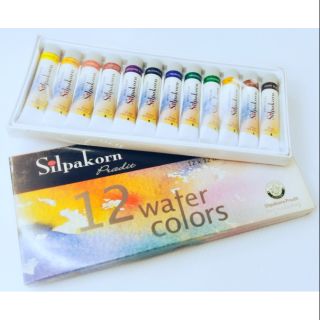 สีน้ำ ศิลปากรประดิษฐ์  12 สี