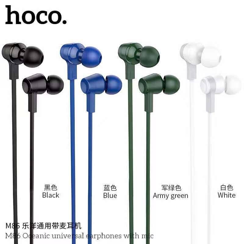 Hoco M86 หูฟัง​อินเอียร์ ช่องเสียบแบบกลม3.5มม​ พร้อมจุดยาง​ แท้100%