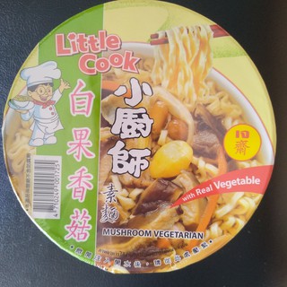 Little Cook เจ รสผักรวมเห็ด บะหมี่กึ่งสำเร็จรูป ขนาด 150 กรัม