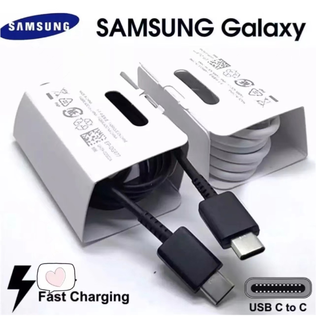 ส่งจากไทย สายชาร์จ samsung Type c to type c 25W สายชาร์จ ซัมซุง Type-C ทั้ง2ด้าน PD 25W รองรับ ชาร์จไว ตรงรุ่น1ชิ้น Fast