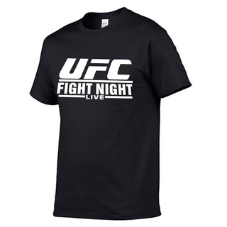 ใหม่ เสื้อยืดแขนสั้น พิมพ์ลาย Ufc fighting championship สีดํา สําหรับผู้ชาย และผู้หญิงสามารถปรับแต่งได้