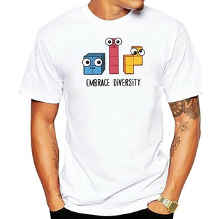 เสื้อยืดแขนสั้น ผ้าฝ้าย พิมพ์ลาย Tetris Embrace สําหรับผู้ชายS-5XL