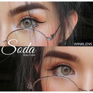 คอนแทคแลนส์ 💗Soda gray/brown💗(wink lens)