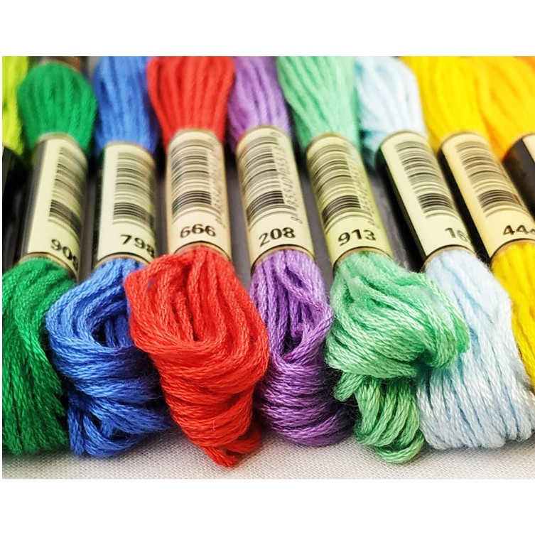 ด้ายปักครอสติช ไหมปักครอสติชจีน เบอร์ 25 มี 482 สี