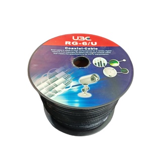 สายRG6/U 128เส้น(95%) 100M.สีดำ U3C