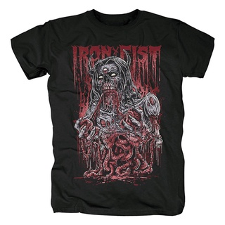เสื้อยืดโอเวอร์ไซส์ใหม่สไตล์ขายร้อน Iron Fist กำปั้นเหล็ก Deadcore ไม่ยอมใครง่ายๆโลหะ Rock ยุโรปและอเมริกาแขนสั้น T-shir