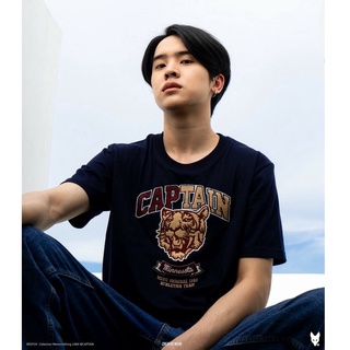 แฟชั่นยูนิเซ็กซ์◎◈เสื้อยืด Memo ผ้า Supersoft Premium / Lite งานปัก รุ่น Captain🦊 สินค้าลิขสิทธิ์แท้