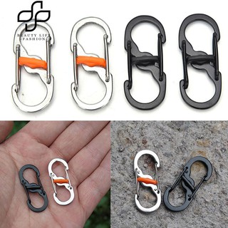 คลิปหนีบปากกาจับกลางแจ้ง 8 แชนแนล Snap Climbing Carabiner Chain Key Chain