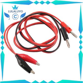 MC   1M 4mm Banana Plug Probe Cable to Alligator Test Lead Clip for Multimeter“In Stock”