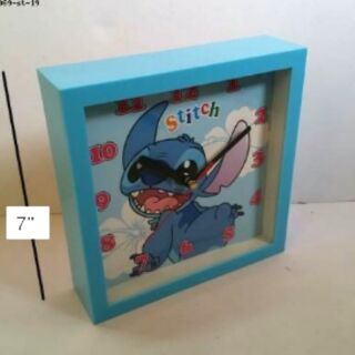 นาฬิกาแขวน หรือ ตั้งโต๊ะ ลาย สติช Stitch ขนาดสูง 7 นิ้ว