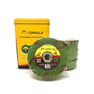 100pcs ใบตัดเหล็ก ตัดสเตนเลส 4นิ้ว JYHและCOROLLA (107 mm) ใบตัดเหล็ก