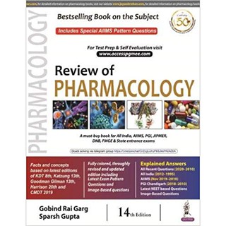 Review of Pharmacology , 14ed - ISBN : 9789389776836