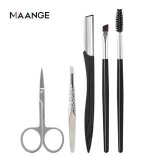 Maange อุปกรณ์แปรงหวีสําหรับใช้ในการตัดแต่งคิ้วคิ้ว