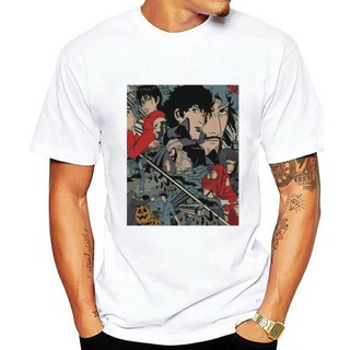 [COD]เสื้อยืดลําลอง ผ้าฝ้าย 100% แขนสั้น พิมพ์ลาย cowboy bebop คุณภาพสูง สําหรับผู้ชายS-5XL