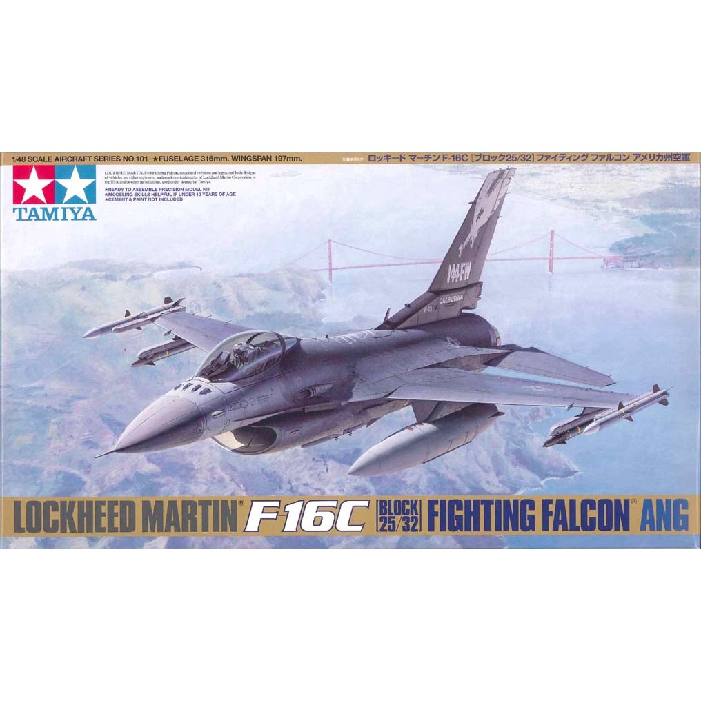 Tamiya 1/48 TA61101 F-16C FIGHTING FALCON ANG