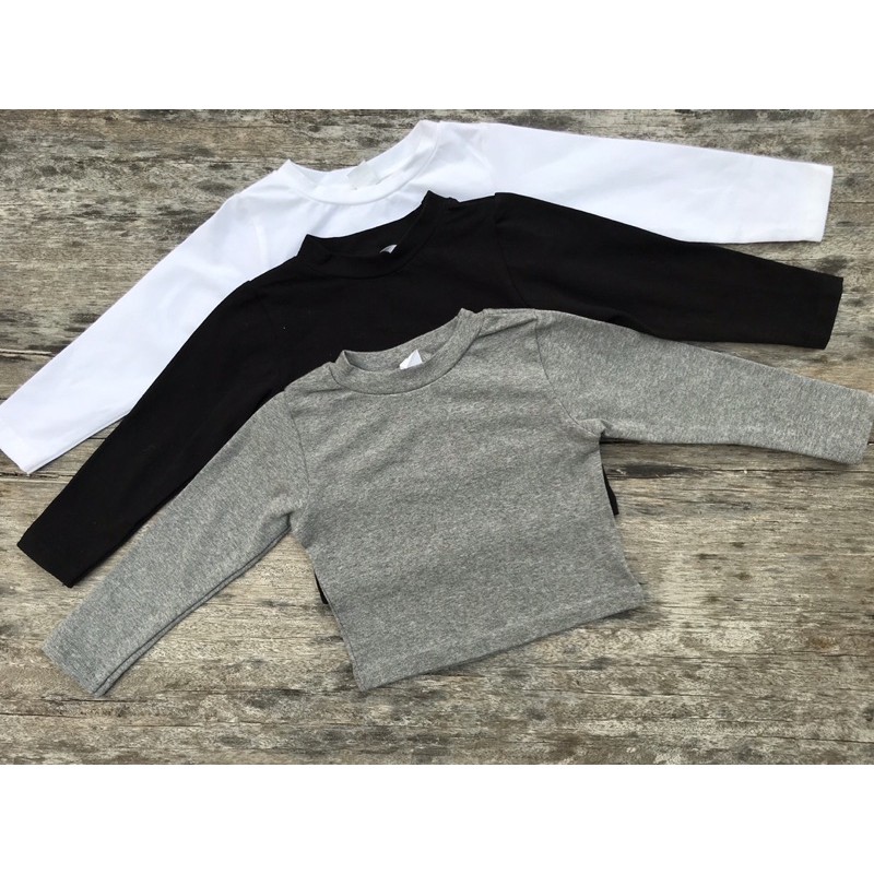 เสื้อครอปแขนยาวเด็กผู้หญิง 1- 10 ปี ใส่น่ารักมากค่ะ