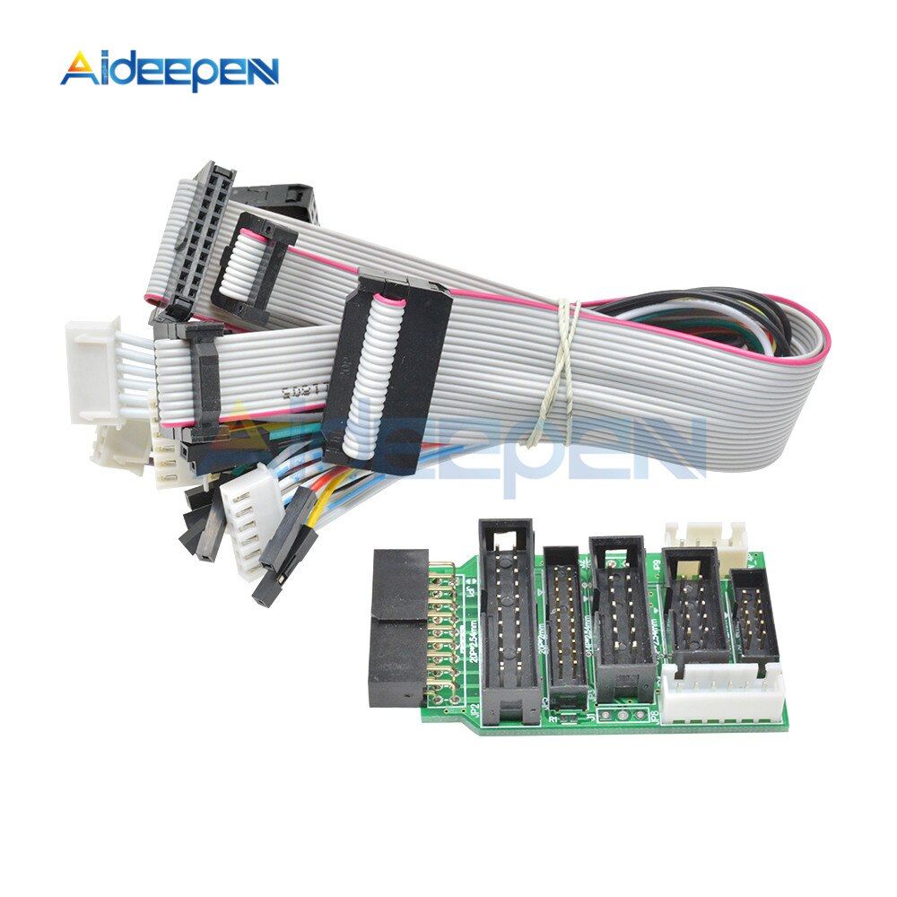 V8 Jtag สายแปลงสําหรับ J-Link พร้อม 8 Pin 4 Pin 6 Pin 10 Pin 20 Pin
