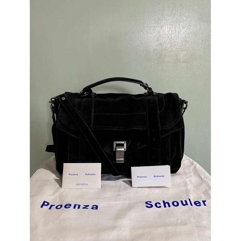 Proenza Schouler PS1 Medium - Black Suede