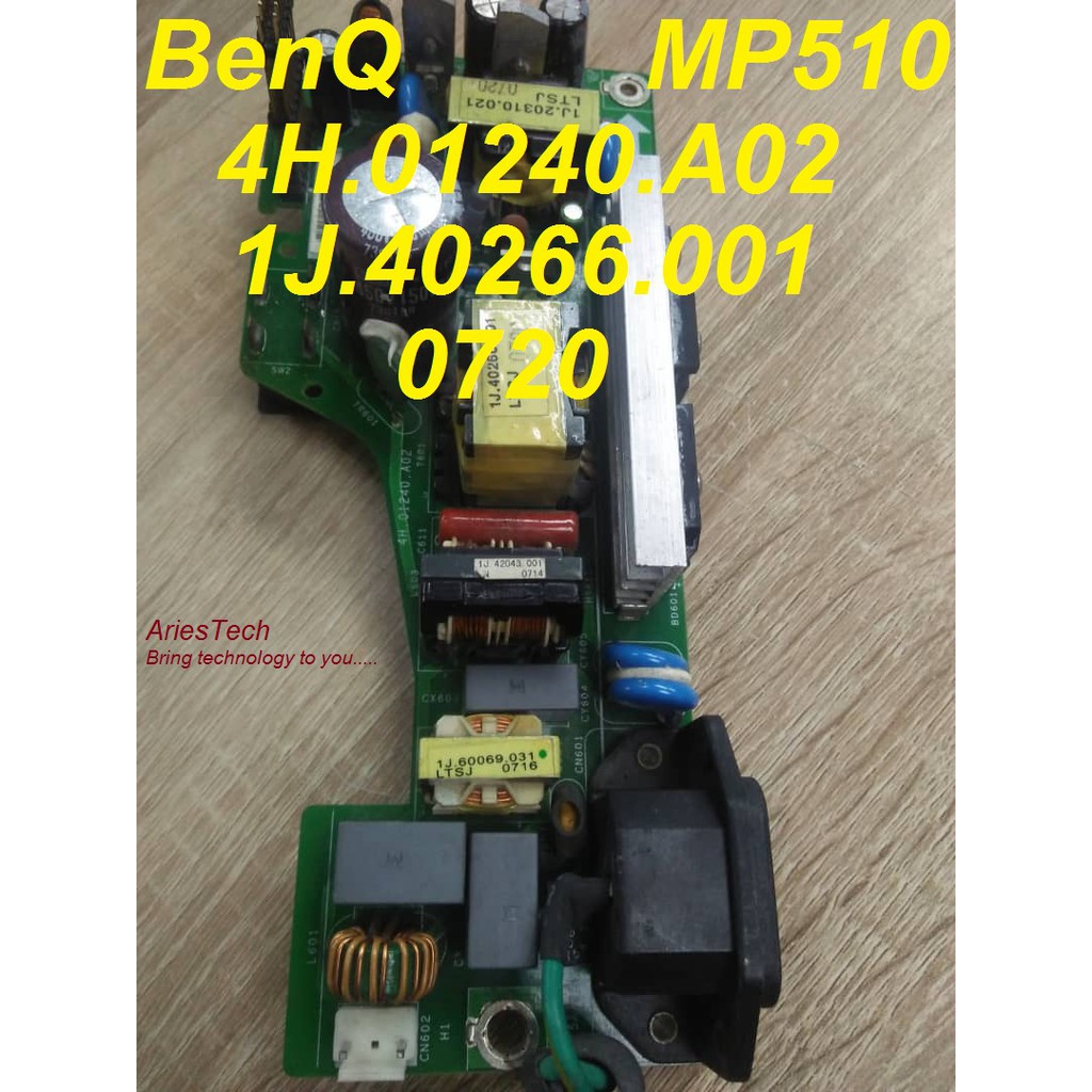 พาวเวอร์ซัพพลายโปรเจคเตอร์ พาวเวอร์ซัพพลายบอร์ดหลัก BenQ MP510 4H.01240A02 T5A/250V อะไหล่โปรเจคเตอร
