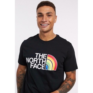 👕THE NORTH FACE RAINBOW TEE T-SHIRT เสื้อยืดคอกลมแขนสั้นแท้⛔️ราคารวมค่าจัดส่งค่ะ⛔️