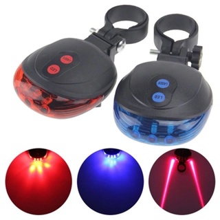 Warning LED Laser Light Waterproof Riding Tail Light Bicycle Tail Light Outdoor Riding Accessories Tube Light