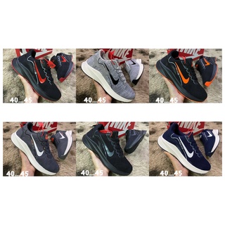 🔥รองเท้าวิ่งไ น กี้ RUN มี 6 สี ฟ้า-ส้ม/(SIZE:40-45)  รองเท้…