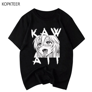 เสื้อยืดผ้าฝ้ายพรีเมี่ยม เสื้อยืดลําลอง แขนสั้น คอกลม พิมพ์ลายอนิเมะ Kawaii แฟชั่นฤดูร้อน สไตล์ฮาราจูกุ สําหรับผู้ชาย แล