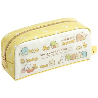 กระเป๋า Sumikko Gurashi Shiro Kumas Corn Soup Pen Case แบบยาว ใส่เครื่องเขียนได้ ขนาด 8 x 18.5 x 6 ซม.