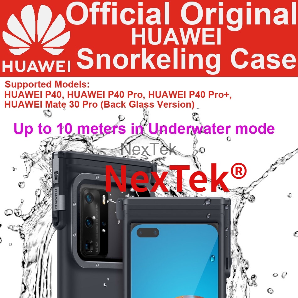 แท้100% Huawei Snorkeling Case For P40 Pro Case P40 Mate30 Pro P40 Pro plus Bluetooth Underwater Camera diving Cover หัวเว่ย P40 Pro กรณีดำน้ำดูปะการัง PMMA สแตนเลสหัวเว่ยบลูทู ธ กล้องใต้น้ำ Mate30 Pro ดำน้ำฝาครอบกันน้ำ