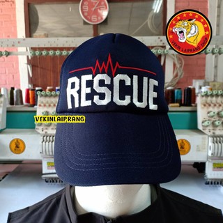 หมวกแก๊ป RESCUE สีกรม 1669 *ขนาดฟรีไซส์ปรับขนาดด้านหลังได้ ราคาลดพิเศษ***รีบจับจอง