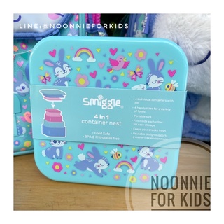 กล่องใส่อาหาร Smiggle Animalia 4 In 1 Containers 🍕Food safe/ BPA Free and Phthalates