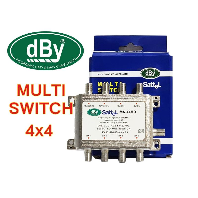 dBy Multi switch 4x4 4x6 4x8 MS-44HD มัลติสวิตซ์ อุปกรณ์ตัดต่อสัญญาณ ...