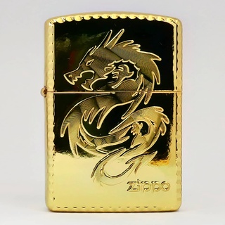 Zippo ไฟแช็กซิปโป้ รุ่น ZA-2-72B ซิปโป้ญี่ปุ่น Shinning Monster - Dragon ของแท้ รับประกันตลอดชีวิต