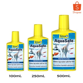 น้ำยาปรับสภาพน้ำ Tetra Aqua Safe เปลี่ยนน้ำประปาให้เป็นน้ำที่เหมาะสมต่อการเลี้ยงปลา