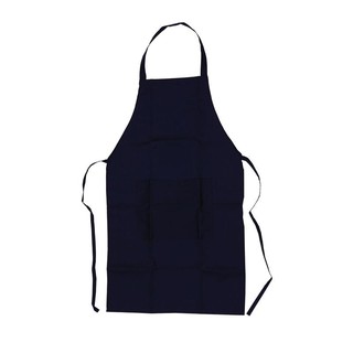 ผ้ากันเปื้อน TC สายคล้องคอ สีน้ำเงิน   TC Apron with blue neck strap