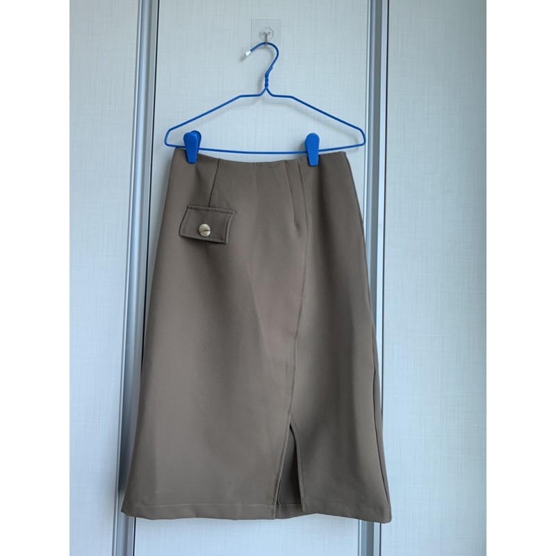 shuuxme shine skirt - brown