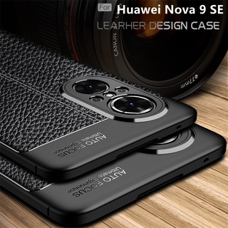 เคสโทรศัพท์หนังนิ่ม กันกระแทก สีพื้น สําหรับ Huawei Nova 9 SE 9SE Nova9 Pro Nova9SE