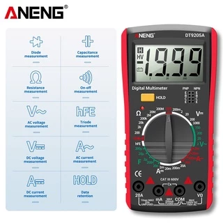 มัลติมิเตอร์ DT9205A มัลติมิเตอร์ดิจิตอล มิตเตอร์วัดไฟ วัดกระแสไฟ ดิจิตอลมัลติมิเตอร์ มิตเตอร์วัดไฟดิจิตอล multimeter