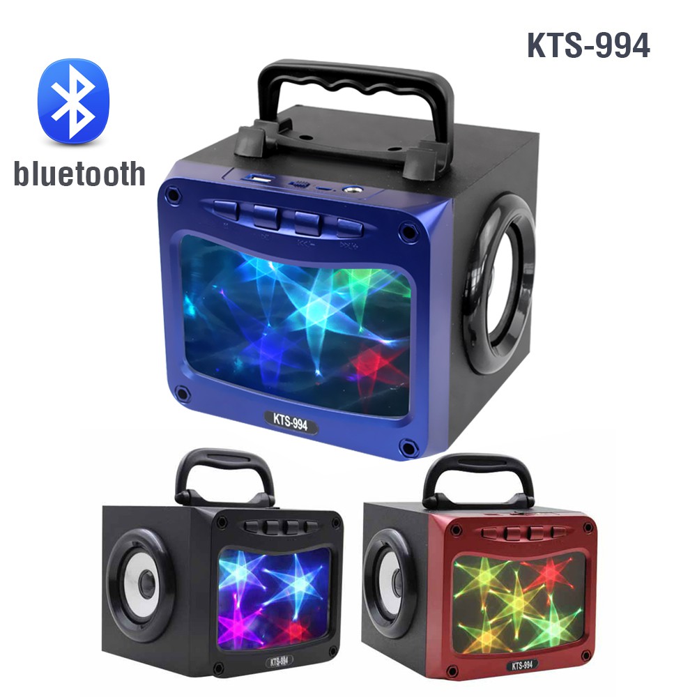 Telecorsa ลำโพงบลูทูธ KTS-994 ขนาดดอกลำโพง 4 นิ้ว คละสี รุ่น bluetooth-speaker-portable-sound-good-KTS-994-03B-Ri