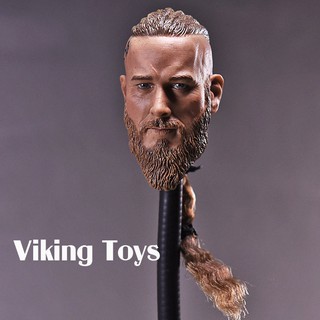 1:6 ฟิกเกอร์ viking male head sclulpt ของเล่นสําหรับเด็ก 12 นิ้ว