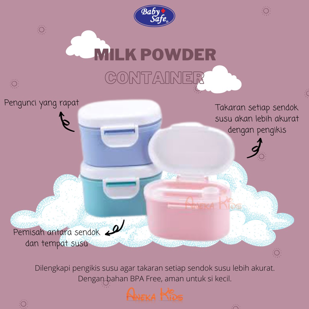 ภาชนะบรรจุนมผง Baby Safe -- MC001/MC002/P12MC002 BS.