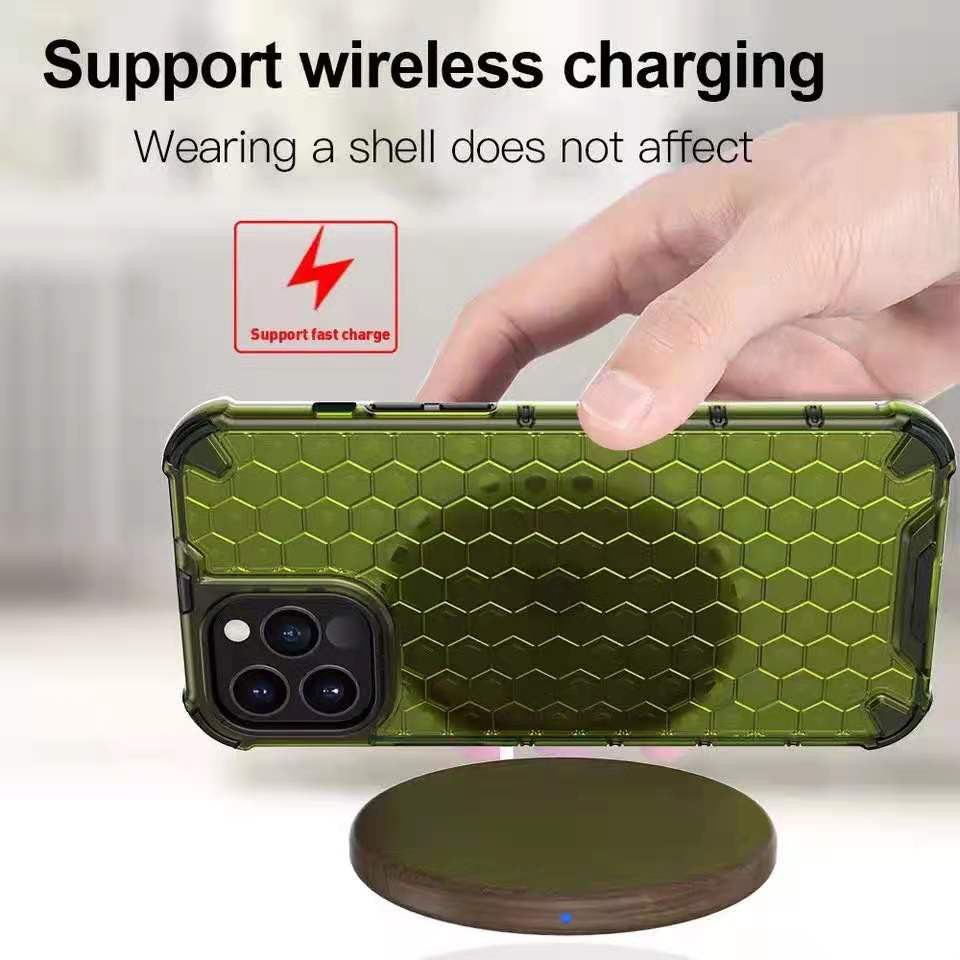 เคสรังผึ้งสําหรับ iPhone 16 Pro Max 15 14 13 12 11 Pro Max 16 15 14 Plus 13 12 Mini กันกระแทกฮาร์ดปกหลัง - รูปที่ 5